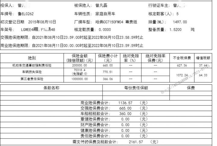 交强险多少钱一年（怎么使用交强险理赔）-1