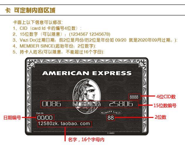 美国信用卡号码的格式和安全使用注意事项