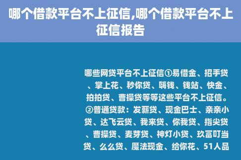 你的信用记录，你做主！这些网贷平台已上征信！