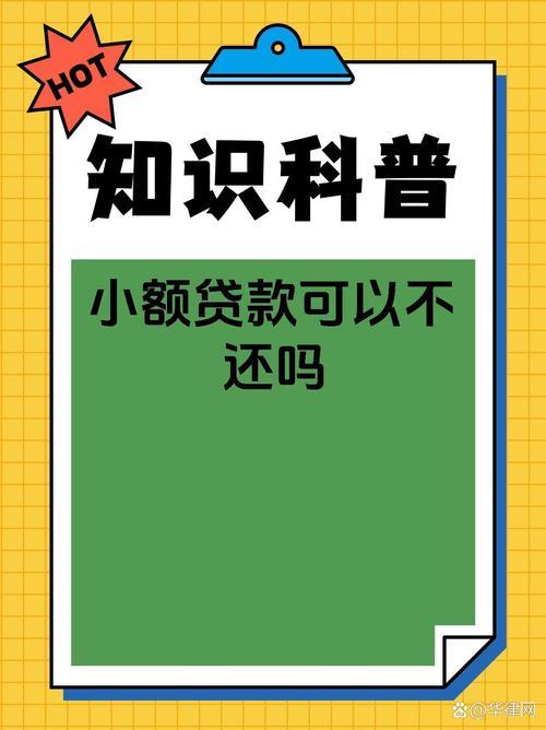 小额网贷不还的后果及应对措施